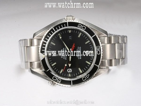 Omega Seamaster Planet Ocean 2201.50.00 Stainless Steel Case Round Midsize Watch