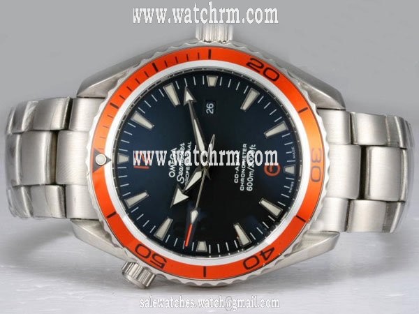 Omega Seamaster Planet Ocean 2209.50.00 Automatic Blue Dial Stainless Steel Bezel Watch
