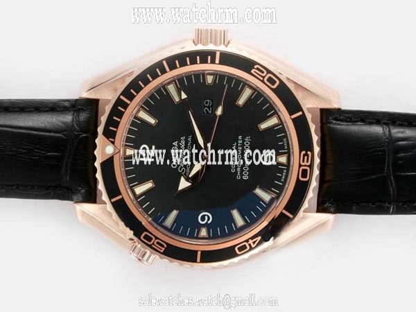 Omega Seamaster Planet Ocean 222.63.42.20.01.001 Round Automatic Black Dial Watch