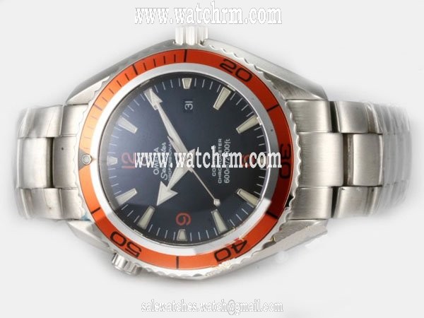 Omega Seamaster Planet Ocean 232.30.46.21.01.002 45.5mm Blue Dial White Stainless Steel Strap Watch