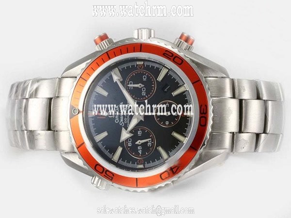 Omega Seamaster Planet Ocean 232.30.46.21.01.002 White Stainless Steel Strap Blue Dial Round Watch