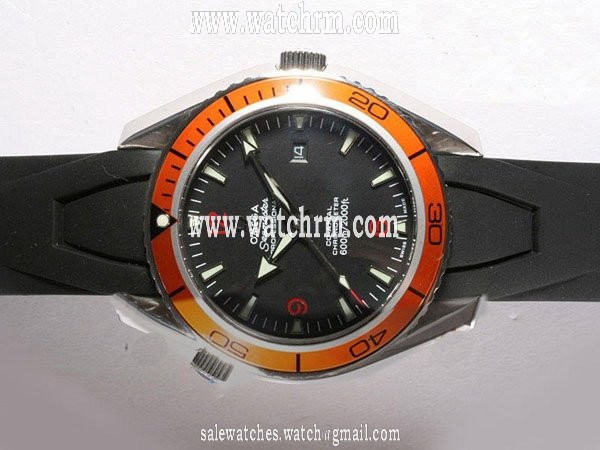 Omega Seamaster Planet Ocean 2909.50.91 Black Dial Stainless Steel Case Round Watch