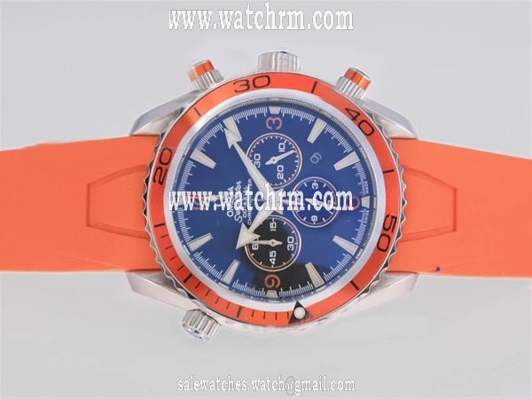 Omega Seamaster Planet Ocean Chrono 2918.50.83 Round Blue Dial Watch