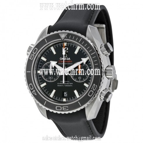 Omega Seamaster Planet Ocean Chrono Black Dial Rubber Men's Watch 232.32.46.51.01.003