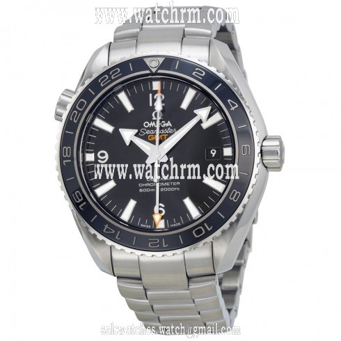 Omega Seamaster Planet Ocean GMT Black Dial Steel Men's Watch 23230442201001