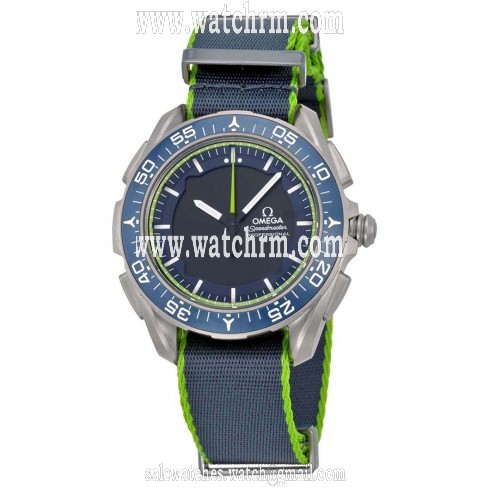 Omega Skywalker X-33 Chronograph Analog Digital Dial Blue and Green Nylon Men's Watch 31892457903001