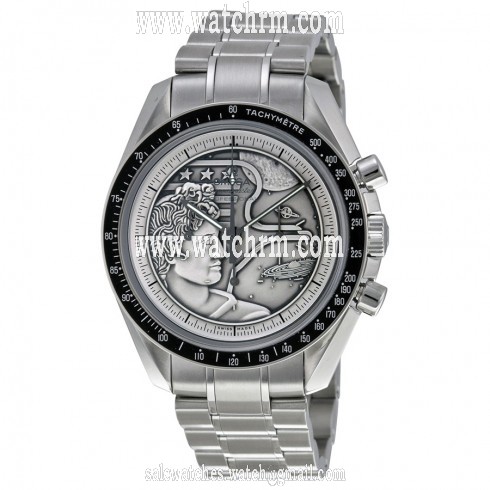 Omega Speedmaster Apollo XVII Silver Embossed Dial Stainless Steel Men's Watch 311.30.42.30.99.002