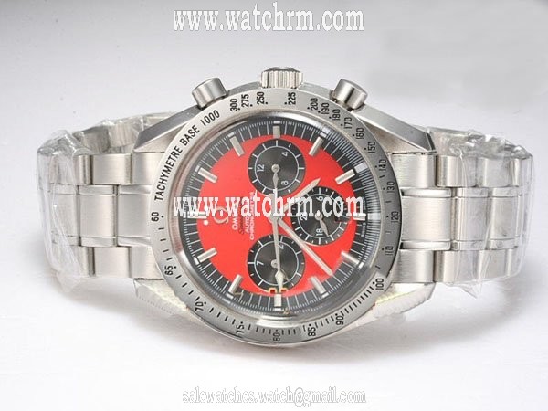 Omega Speedmaster Broad Arrow 321.10.42.50.01.001 Automatic Round Red Dial Watch