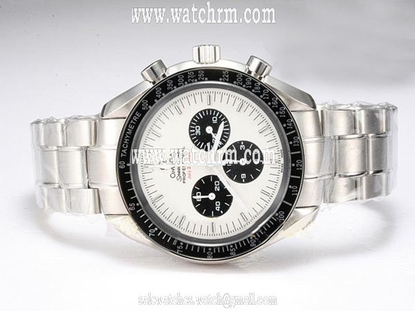 Omega Speedmaster Broad Arrow 321.10.42.50.01.001 Stainless Steel Case Round White Dial Watch