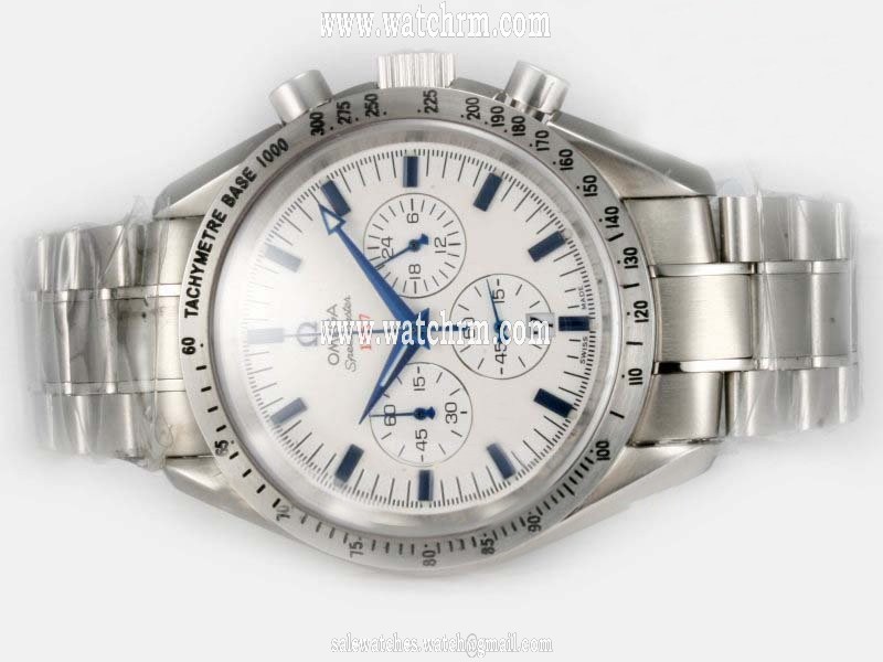 Omega Speedmaster Broad Arrow 321.10.42.50.02.001 40mm Silver Stainless Steel Strap Watch