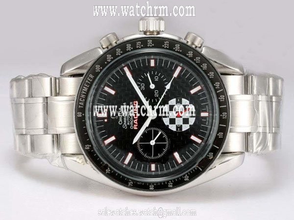 Omega Speedmaster Broad Arrow 3551.50.00 Black Dial Round Silver Stainless Steel Strap Watch
