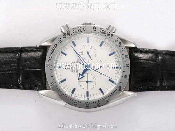 Omega Speedmaster Broad Arrow 3851.20.12 Automatic Round White Dial Watch