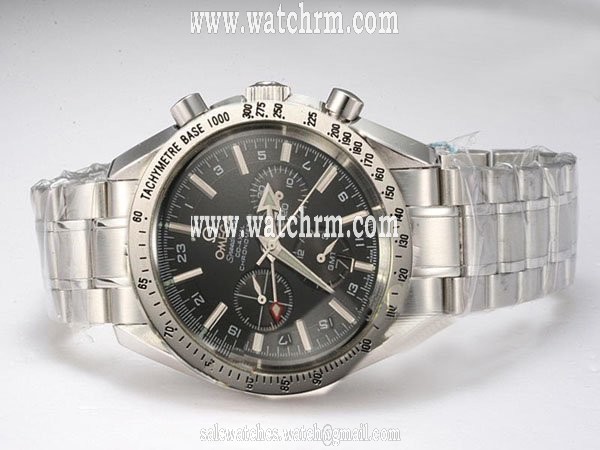 Omega Speedmaster Broad Arrow GMT 3581.30.00 Mens Round Automatic Watch