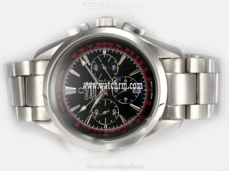 Omega Speedmaster Broad Arrow Rattrapante 3582.51.00 Stainless Steel Bezel Automatic Watch