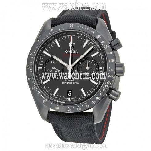 Omega Speedmaster Co-Axial Chronograph Black Dial Black Fabric Men's Watch 31192445101003