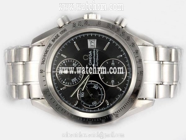 Omega Speedmaster Date 3210.50.00 Automatic Black Dial 40mm Watch