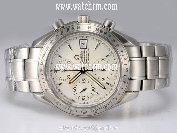 Omega Speedmaster Date 3211.30.00 Midsize Stainless Steel Case Round Watch