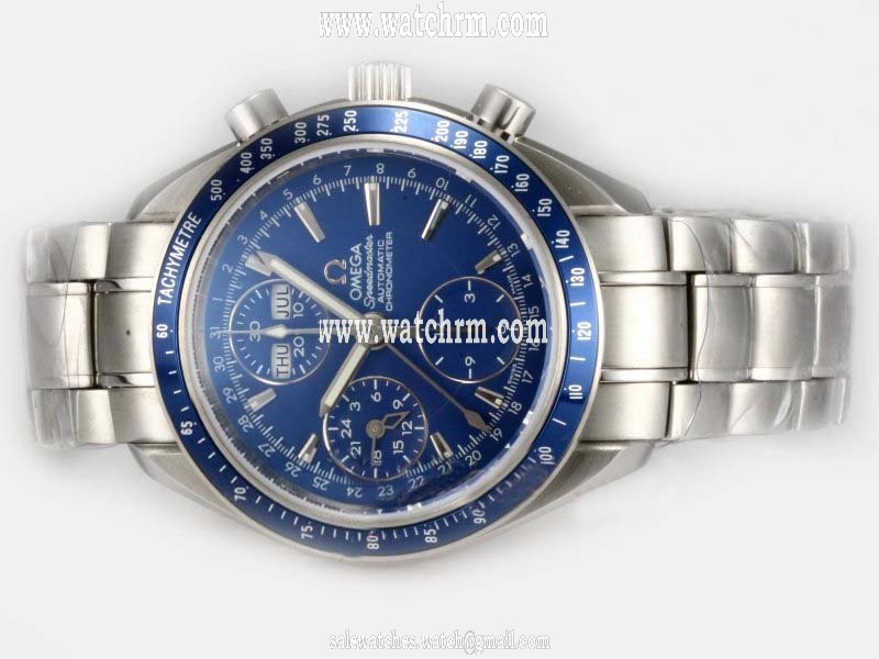 Omega Speedmaster Date 3212.80.00 Round Stainless Steel Case Midsize Watch