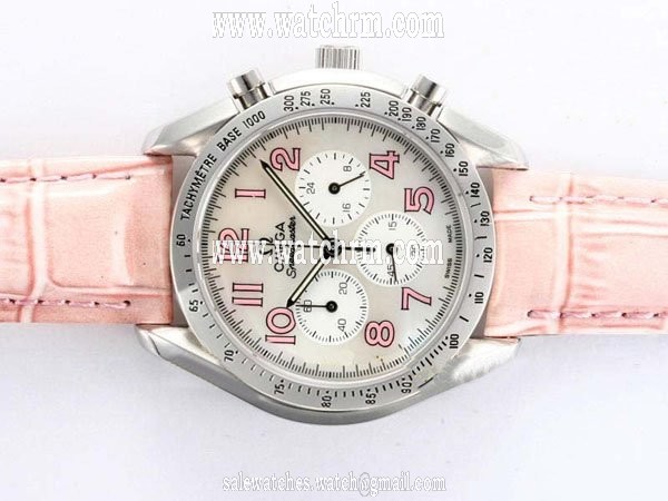 Omega Speedmaster Legend 321.32.44.50.01.001 Pink Dial Stainless Steel Case Round Watch
