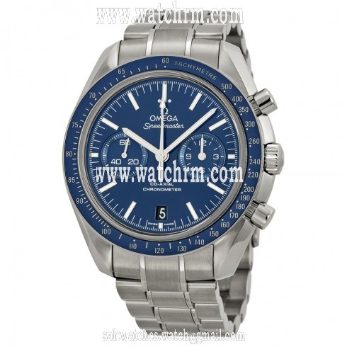Omega Speedmaster Moonwatch Co-Axial Blue Dial Titanium Case Men's Watch 311.90.44.51.03.001