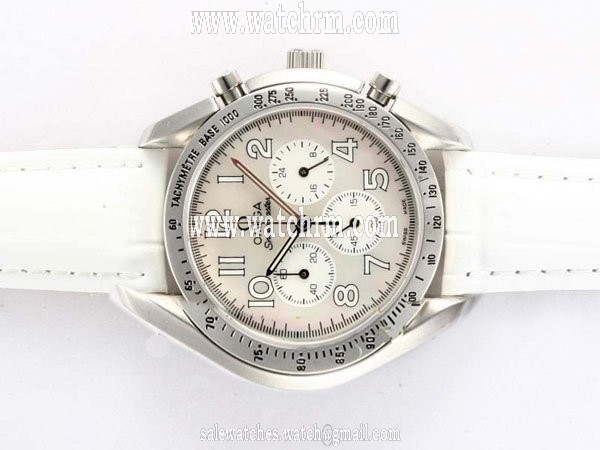 Omega Speedmaster Reduced 3815.70.36 36mm White Dial Quartz Chronograph Watch