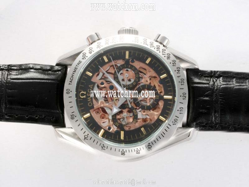 Omega Speedmaster Triple Calendar 321.32.44.50.01.001 Pink Dial Round Automatic Chronograph Watch