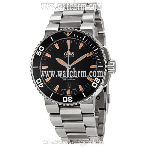 Oris Aquis Automatic Black Dial Stainless Steel Men's Watch 733-7653-4159MB