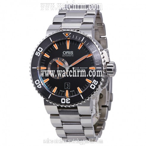 Oris Aquis Automatic Black Dial Stainless Steel Men's Watch 743-7673-4159MB