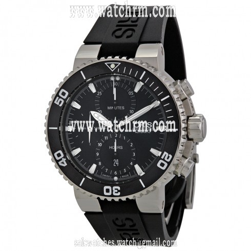 Oris Aquis Automatic Chronograph Black Dial Black Rubber Watch 774-7655-4154RS