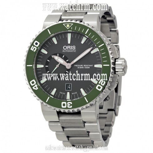 Oris Aquis Automatic Grey Dial Stainless Steel Men's Watch 743-7673-4137MB