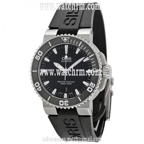 Oris Aquis Date 43 mm Steel/Rubber Men's Watch 733-7653-4154RS