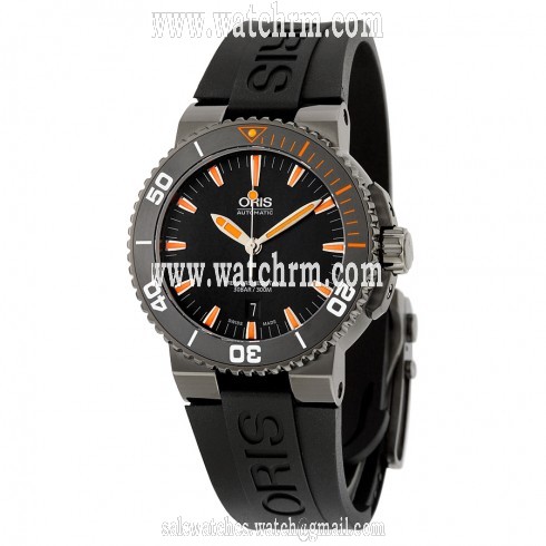 Oris Aquis Date Automatic Black Dial Black Rubber Men's Watch 01 733 7653 4259-07 4 26 34GEB