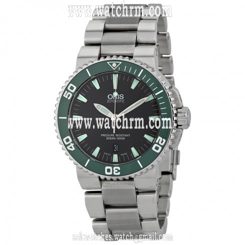 Oris Aquis Date Automatic Grey Dial Stainless Steel Men's Watch 733-7653-4137MB