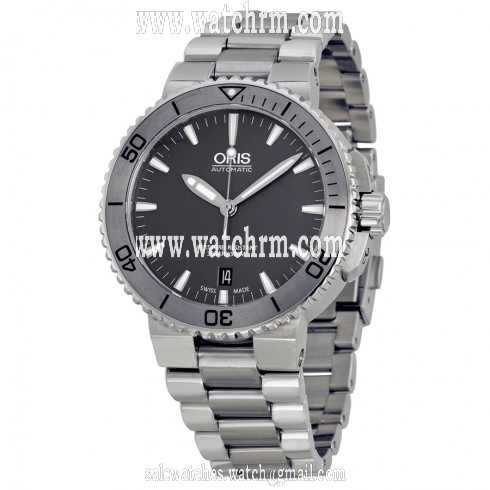 Oris Aquis Date Grey Dial Stainless Steel Men's Watch 01 733 7676 4153-07 8 21 10P
