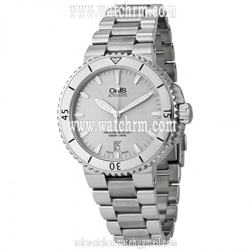 Oris Aquis Date Silver Dial Stainless Steel Men's Watch 01 733 7676 4141-07 8 21 10P