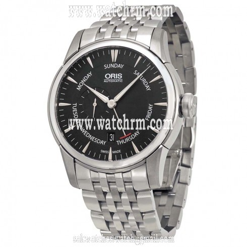 Oris Artelier Automatic Black Dial Stainless Steel Men's Watch 745-7666-4054MB