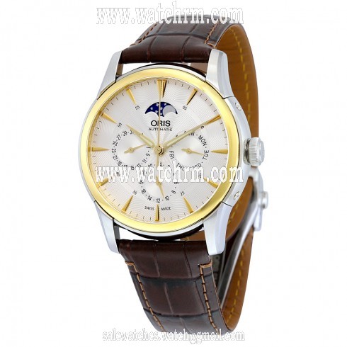 Oris Artelier Complication Silver Dial Automatic Men's Watch 781-7703-4351LS