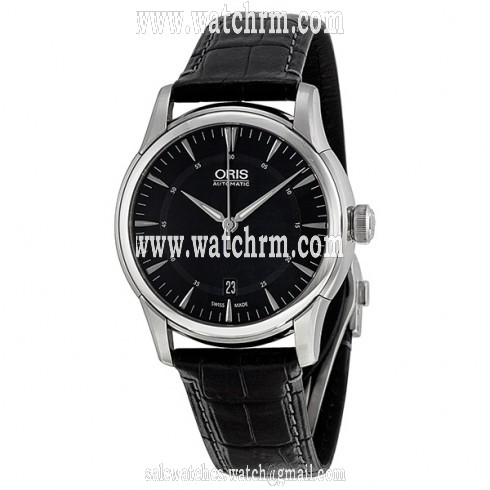 Oris Artelier Date Automatic Black Dial Stainless Steel Men's Watch 733-7670-4054LS