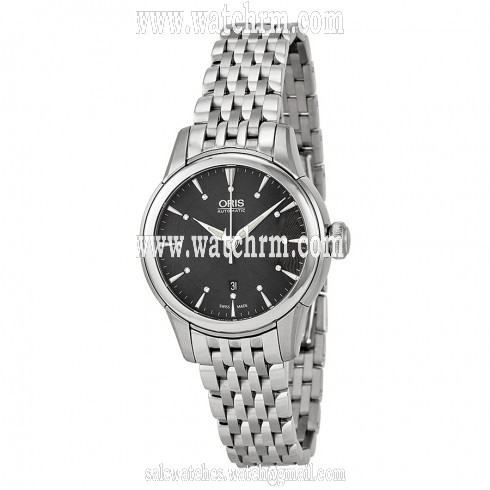 Oris Artelier Date Black Dial Stainless Steel Ladies Watch 01 561 7687 4094-07 8 14 77