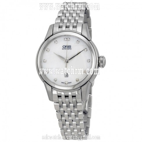 Oris Artelier Date Mother Of Pearl Stainless Steel Ladies Watch 01 561 7687 4091-07 8 14 77