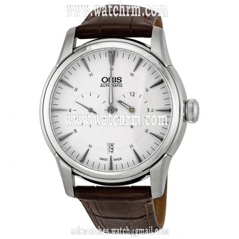 Oris Artelier Regulateur Automatic Silver Guilloche Dial Men's Watch 749-7667-4051LS