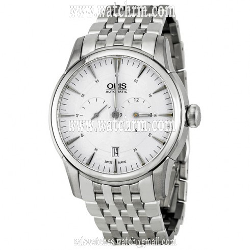 Oris Artelier Regulateur Automatic Silver Guilloche Dial Men's Watch 749-7667-4051MB