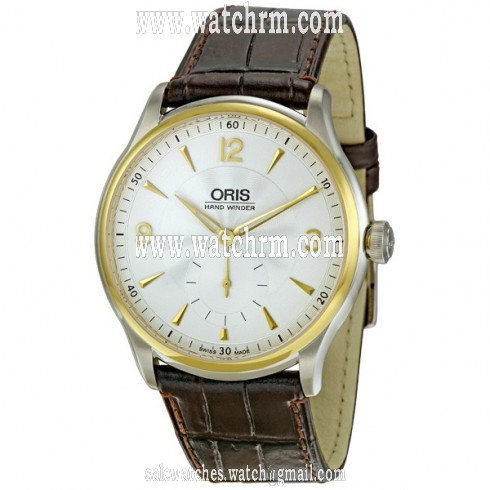 Oris Artelier Silver Guilloche Dial Mechanical Men's Watch 396-7580-4351LS