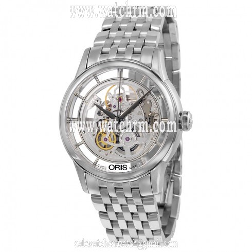 Oris Artelier Skeleton Dial Stainless Steel Men's Watch 01 734 7684 4051-07 8 21 77