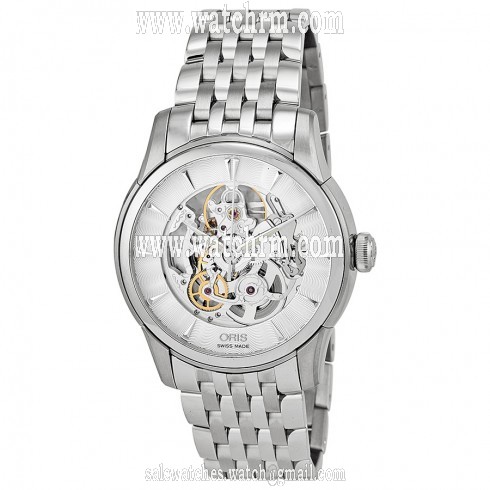 Oris Artelier Skeleton Dial Stainless Steel Men's Watch 01 734 7670 4051-07 8 21 77