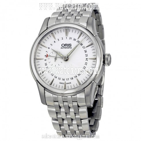 Oris Artelier Small Second Pointer Date Automatic Silver Dial Men's Watch 744-7665-4051MB