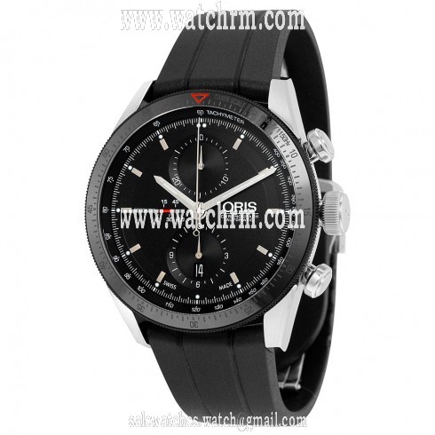 Oris Artix GT Chronograph Automatic Black Dial Stainless Steel Men's Watch 674-7661-4434RS
