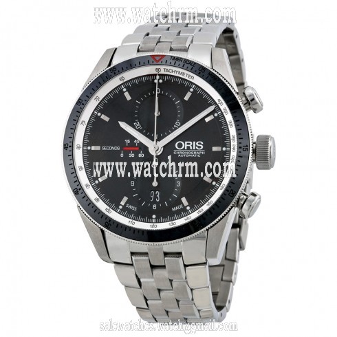 Oris Artix GT Chronograph Black Dial Stainless Steel Men's Watch 674-7661-4154MB