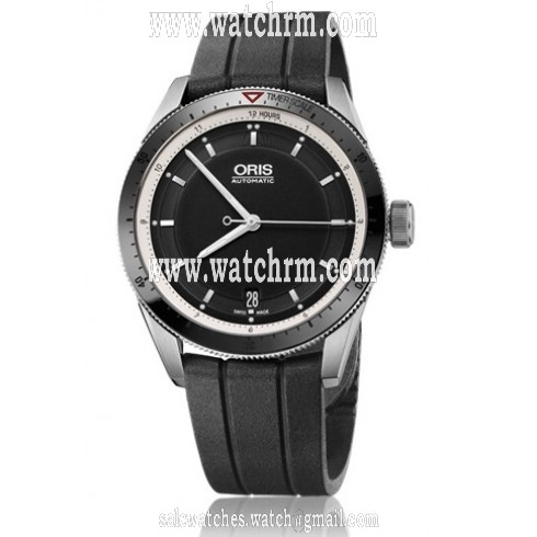 Oris Artix GT Date Black Dial Black Rubber Men's Watch 01 733 7671 4154-07 4 18 20FC