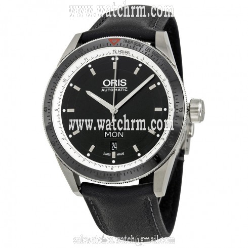 Oris Artix GT Day Date Automatic Black Dial Stainless Steel Men's Watch 735-7662-4154LS